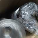 50 Pack 12oz Plastic Parfait Cups with Dome Lids, Yogurt Parfait Cups with Sporks, Clear Plastic Cup with Dome Lids(No Hole) for Yogurt, Dessert, Ice Cream, Cupcake, Snacks, Pudding, Fruits