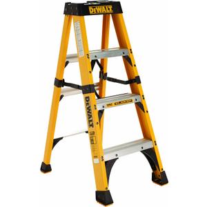 DeWalt Type IAA 375lb Rated FG Stepladder 4' DXL3410-04