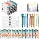 Janlaugh 20 Pcs Mental Health Awareness Gifts Wellness Gifts Bulk Include 10 Mental Health Planners Journals with Sticky Notes 10 Positive Affirmation Pens Self Care Item for Coworker Teacher Student