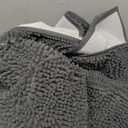 Ultra Absorbent Dog Door Mat for Muddy Paws, 48" x 24" Chenille Mud Mat for Dogs, Quick Dry, Trap Dirt Non-Slip Machine Washable Entry Rug for Indoor Outdoor Entrance, Dark Grey