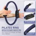 PhysKcal Pilates Kit, 15-Inch Pilates Ring with 1x Core Ball, 3X Resistant Loops and 2X Flex Bands, Home Pilates Equipment Set and Mat Pilates Essential Kit