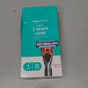 Amazon Basics 3-Blade Motion Sphere Razor for Men with Dual Lubrication, Pivoting Head for Comfortable Shave, Handle & 20 Cartridges, 21 Piece Set, Black (Previously Solimo)