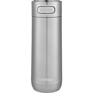 Contigo Luxe Vacuum-Insulated Stainless Steel Thermal Travel Mug 16 Ounces Stainless Steel
