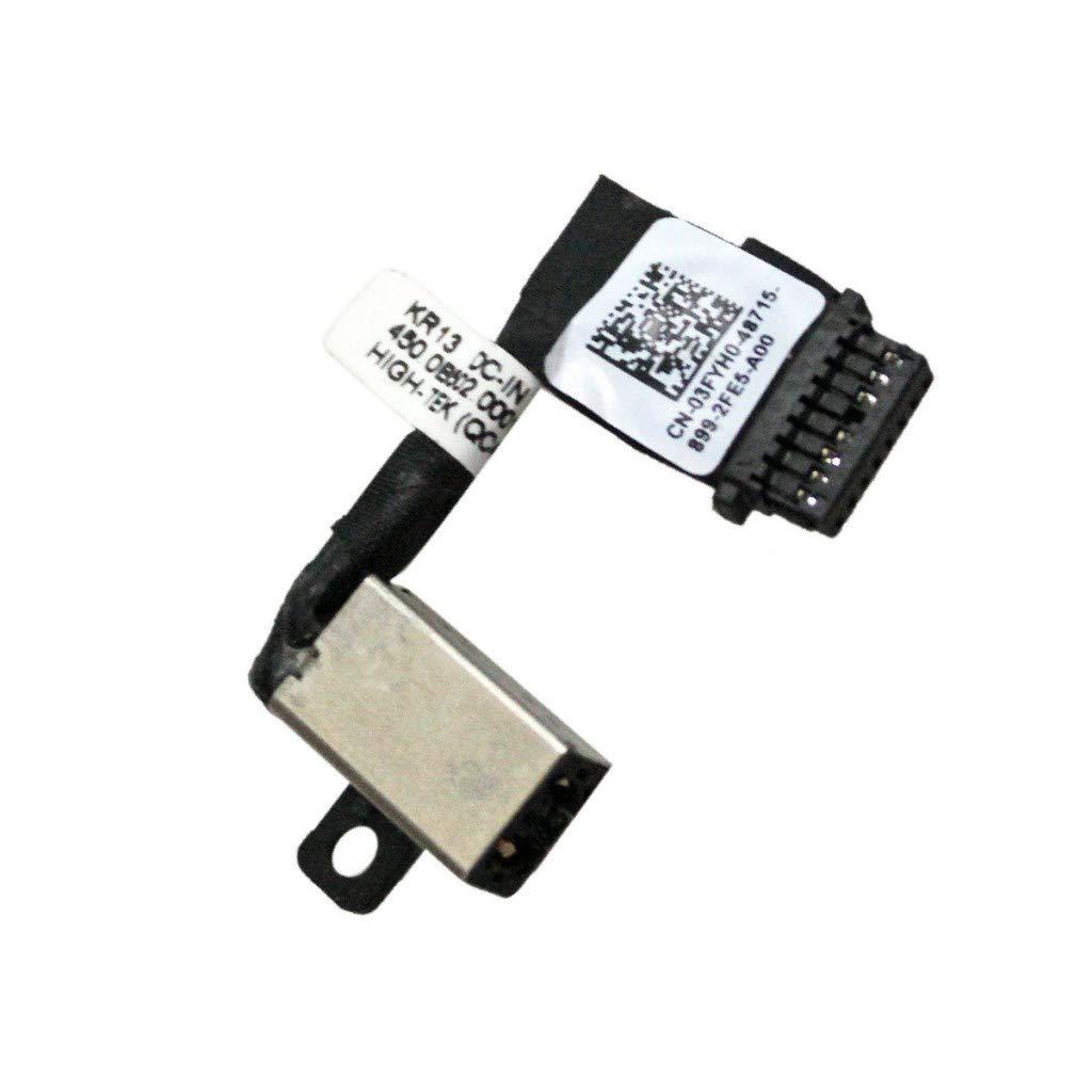 DC Power Jack Port Socket Plug in Cable Replacement for Dell Inspiron 13 7000 7370 7373 7380 2-in-1 P83G P83G001 P83G002 CN-03FYH0 03FYH0 3FYH0 450.0B502.0001 KR13