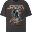 Saint Tears Men's T Shirts Casual Summer Tops Wash Cotton Short Sleeve Vintage Graphic Tshirt Men Streetwear White Size XL White