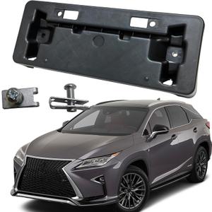 Front License Plate Frame Tag Mounting Bracket Holder Fits for Lexus RX350 RX450h F-Sport 2016 2017 2018 2019 Replace 521140E111 LX1068125