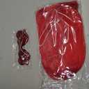 Wig and Sunglasses 12 Inch Short Bob Wigs with Bangs for Women Costume Cosplay Party (Red)