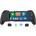 Mocagen Phone Game Controllers for iphone/Android, Marco Buttons, Analog Triggers, No Drift Joysticks & Thumb Grips, Turbo, Vibration (Black)