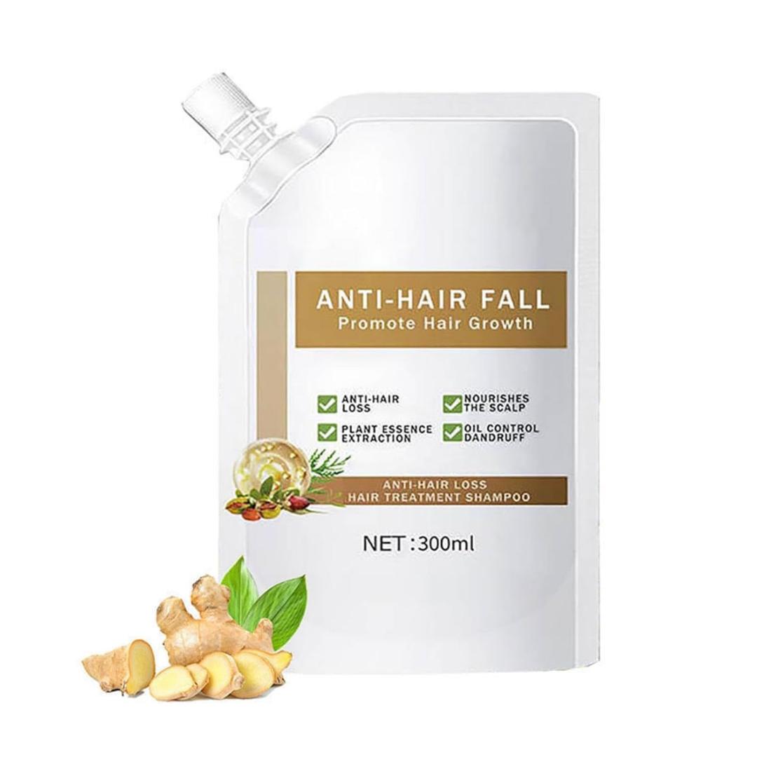 Anti-Hair Fall Hair Loss Shampoo 300ml/10.58 oz, Anti-Hair Fall Promote Hair Growth, Rich in Various Plant Extracts for Women Treatment, Volumizing and Moisturizing, All Types