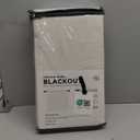 100% Blackout Shield Linen Blackout Curtains for Bedroom 96 Inches Long, Back Tab/Rod Pocket Living Room Drapes, Thermal Insulated Blackout Curtains 2 Panels Set, 50" W x 96" L,Cream