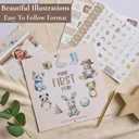 Baby's First Year Calendar with 100 Stickers - Unisex Baby Design 1st Years Wall Calendar With Stickers, Baby Tracker, Baby Scrapbook for New Mom and Newborn Boys & Girls