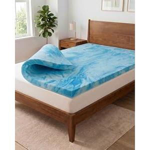 4 Inch Full Memory Foam Mattress Topper - Cooling Gel Mattress Pad