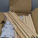 Stuffed Animal Storage Zoo with Wheels, 64" Wooden Large Stuff Animals Plushies Holder Toy Organizer Kids Plush Storage Cage with Elastic Band and Net for Nursery Playroom Corner for Toddler