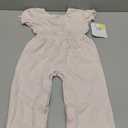 Burt's Bees Baby Baby Girls' Jumpsuit, 100% Organic Cotton One-piece Sleeveless Outfit Coverall (Taro Pointelle,12 Months)