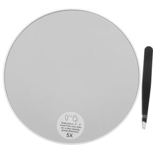1set Cup Travel Mirror Handy Tweezers Wall Mounted Makeup Mirror for Bathroom and Vanity Use Compact Design for Detailed Grooming