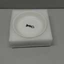 Cat Food Bowls, Whisker Friendly Ceramic Cats Bowls with Nonslip Silicone Base, Pack of 3 Quiet Dishes and Plates for Feeding Indoor Cats, Kittens and Small Dogs(Fishbone,Deeper)