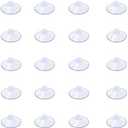 AQUANEAT 19 Packs Suction Cups 0.8 Inch Clear Sucker Pads Without Hook for Glass Home Organization Decoration