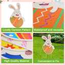 9 Pack Easter Yard Sign Outdoor Decorations, Waterproof Bunny Easter Sign, Decorations for Lawn Yard Garden