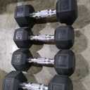 CAP Barbell Coated Dumbbell Weight | Multiple Options Pairs & Sets 2 pairs of 10lbs and 2 pairs of 15lbs