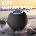 VidaTeco 30W Wireless Bluetooth Speaker with 360 Stereo Deep Bass, IPX5 Waterproof Outdoor Bluetooth Speaker, 14H Playtime, TWS Pairing for Home, Pool, Beach, Camping (Black)