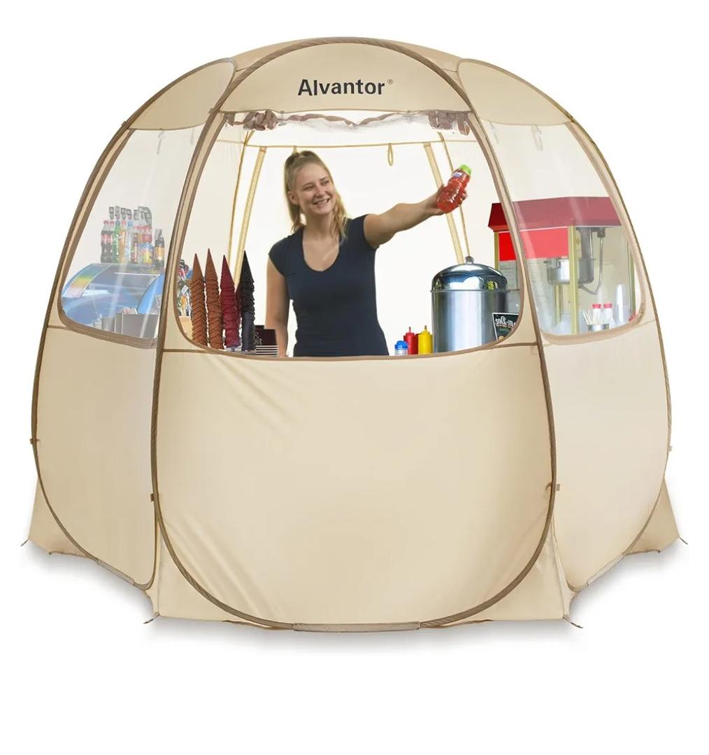 Alvantor® Pop Up Canopy Tent - Vendor Booth Event Tent - Pop Up Canopy for Commercial Activity - Camping Gazebos - Beige