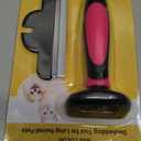 MIU COLOR Long Hair Pet Grooming Brush, Deshedding Tool for Medium and Large Dogs & Cats, Effectively Reduces Shedding by up to 95% for Pet Hair, Pink