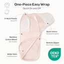 Momcozy Swaddles for Newborns, Quiet Fastener Swaddle Suitable for Infant 0-3 Months, New-Parent-Friendly Sleep Sack, Reduce Startle Reflex, Newborn Boys Girls Registry Essentials, 2-Pack, Bloom