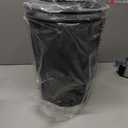 Seville Classics 2-Pack Steel Mesh Round Trashcan Wastebasket for Trash or Recycle in The Home, Office, or Garage, Black, 6 Gallon