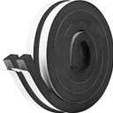Kikerike Self Adhesive Foam Tape Weatherstrip 1/in x 3/4In x 13Ft High Density Foam Insulation Strips Seal Weather Stripping with Strong Adhesive for Door and Window Sound Isolation Soundproofing