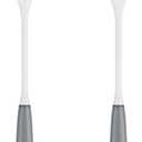 MR.SIGA Long Handle Bottle Brush, Flexible Scrub Brush for Water Bottles, Glasswares, Mugs, Gray, 2 Pack