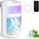 Portable Air Conditioner, 2026 Upgraded 4-IN-1 Portable Ice Fan with 3 Cooling Speeds & 1500ml Water Tank, 2 Cool Mist Ultra-Quiet Desktop AC Fan with Remote & 2-8H Timer for Bedroom, Office, Home