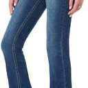 WallFlower Luscious Curvy Bootcut Jeans for Women Mid-Rise Insta Stretch Denim in Petite, Midsize, Plus Size, Juniors Jeans (1 Long, Twinkle)