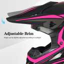 Youth Kids Motocross Helmet, Adult ATV Dirt Bike Helmet, Off-Road BMX 4-Wheeler Full Face Motorcycle Helmet W/Goggles Gloves & Mask, DOT Approved, Pink, M