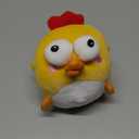 Interactive Dog Toys, Squeaky Moving Ball Toy with Jumping & Music Modes, Rechargeable Plush Chew Toys for Small/Medium/Large Dogs to Keep Puppy Busy Pet Toys (Chick)