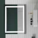 30" x 18" LED Bathroom Mirror Lighted Bathroom Vanity Mirror,Wall-Mounted Anti-Fog Bathroom Mirror with Lights Vanity Mirror Dimmable Lighted Mirrors (30"L x 18"W, Front Lights)