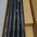 1” Diameter Curtain Rods Itself is 30 to 144 inch 1 Pack Fit 30-142 inch, 66 to 120 inch Window with Heavy Duty Adjustable Rod Matte Black Splicing Metal Extra Long Curtain Rod for Windows