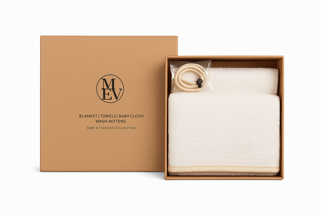 MEV Blanket, Towel, Burp Cloth, Breast Feeding Cover Gift Box