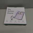 Big Button Phone for Seniors, Corded Landline Telephone with Handsfree Function and 9 Groups of Memory, One-Touch Dialling,Suitable People with Vision Disorders/Hearing Damage (EX-LD-858HF)