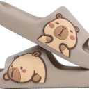 Men's and Women's Capybara Slides,Cute Capybara Slippers for Indoor Outdoor,Non Slip Quick Drying Shower Shoes,Comfort Cloud Slides Sandals