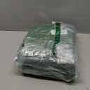 Threan 4 Pcs Long Canvas Sandbags for Flooding Sand Tube Bags Flood Protection Thickened Reusable Rain Wind Flood Barrier with Elastic Band Water Barrier Tube for Door Rain Control, Green (11 ft)