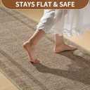 Entryway Runner Rug 3x5, Non Slip Washable Entry Mat Fit Under Door, Thin Soft Low Pile Carpet Area Rugs for Laundry Kitchen