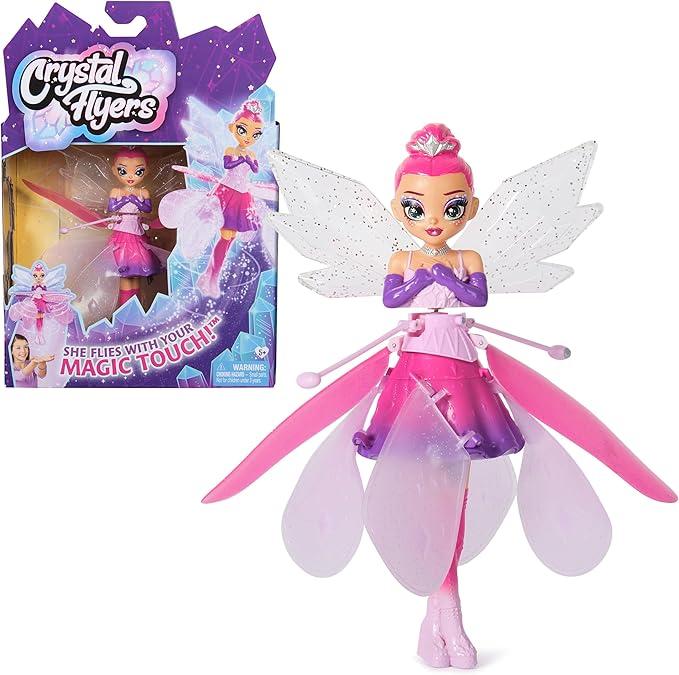 Crystal Flyers, Magical Flying Doll with Crystal Wings, Interactive Kids Toys for Ages 5 and up
