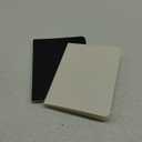 Vow Books 4.25 x 5. inch - Deluxe Vow Books for Wedding - 1 Charcoal, 1 Vellum Vow Books His and Hers - Embossed Sole Paper Co Vow Books - Keepsake Vow Book Set - Black/ Light Cream