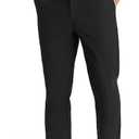 Mens Classic Fit Golf Pants Stretch Dress Pants 30''/32''/34'' Lightweight Casual Suit Pants with Pockets (Black, 34w × 32L)