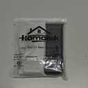 HOMOTEK 2 Pack Kickdown Door Stopper for Bottom of Door, Foldable Door Stop with Self Adhesive, Heavy Duty No Drilling Portable Door Stoppers Wall Protecter, Black