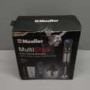 Batidora de mano Mueller Austria, Smart Stick 800W, 12 velocidades y modo Turbo, 3 en 1, cuchillas de acero de titanio, mango Comfygrip con batidora, picadora/molinillo con vaso de precipitacin y vaso medidor (Gris)