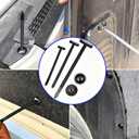 100 Pcs Nylon Universal Cable Tie Buckle - New Organisateur Serre Cable,Rivet Plastique Plastic Cable Ties Tool Fasteners Suitable for Car Daily Repair Home & Garage