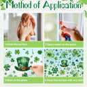 St Patricks Day Window Clings for Glass Windows - 9 Sheets 99 PCS St Patrick's Shamrock Window Stickers Saint Patricks Day Window Decals for Office Home School Party Decorations Supplies