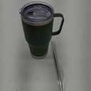 koodee Tumbler with Handle, 30 oz Stainless Steel Double Wall Insulated Tumblers with Lid and Straw Coffee Tumbler for Men and Women (Grass Green)