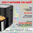 2 x Air Fryer Magnetic Cheat Sheet Set (1 Set of 3 Pcs) - Cook Times Chart, Recipe Cards, Dry-Erase Fridge Whiteboard, Kitchen Accessories (White).